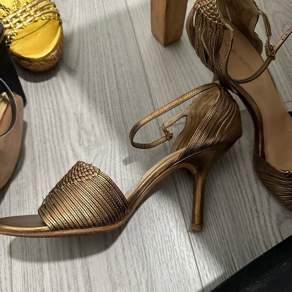 Via Spiga Bronze heels